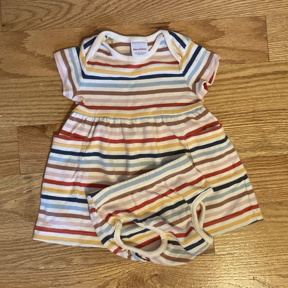 Hanna Andersson baby girl dress set (6-12 month)